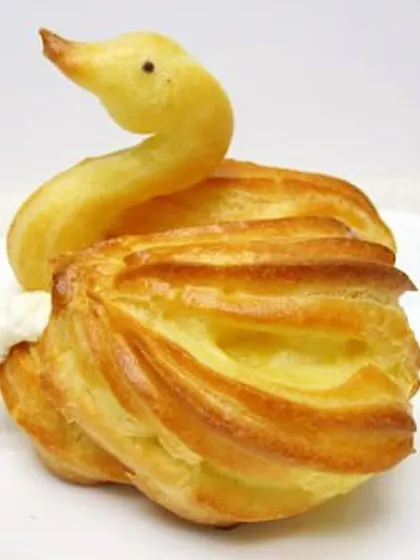 A throwback to this cute swan choux pastry, or cream puff! I made this as part of a baking challenge years ago. It's a delicate pastry filled with a light mousse.