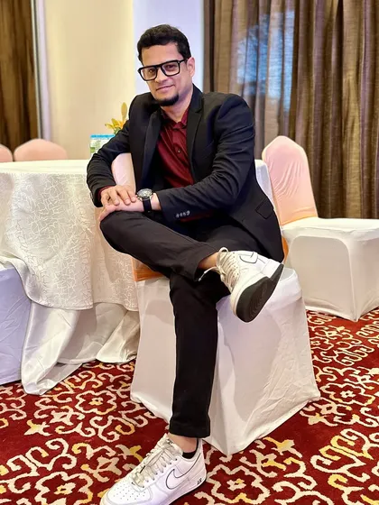 Taking a moment before the guests arrive. Preparation is key to a successful event.