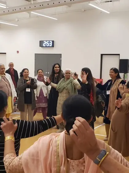 In my sessions with seniors, we often find that joy has no age. Here, we are reconnecting with our inner child, holding hands in a circle of laughter and shared energy. It is a beautiful reminder that community and play are essential at every stage of life.