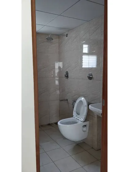 Before shot of the guest bathroom in the JWD Marq Home.