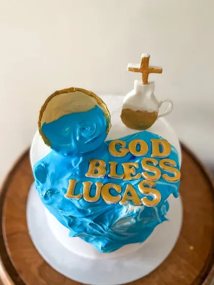 This cake shows my versatility in working with different types of frosting, including whipped cream.