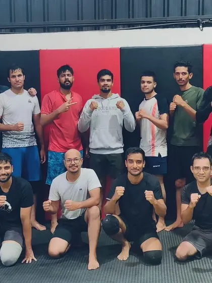 Our morning Brazilian Jiu-Jitsu crew after a great session. We offer dedicated BJJ classes that focus on submissions, positioning, and escapes, perfect for both MMA and sport grappling.