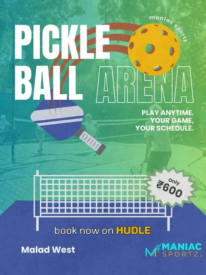 This promotional image for the Malad West arena highlights the core promise: play anytime on your schedule. It also features the starting price, making it easy to see the value.