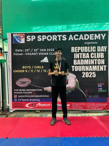 A proud moment for one of our Republic Day tournament finalists.