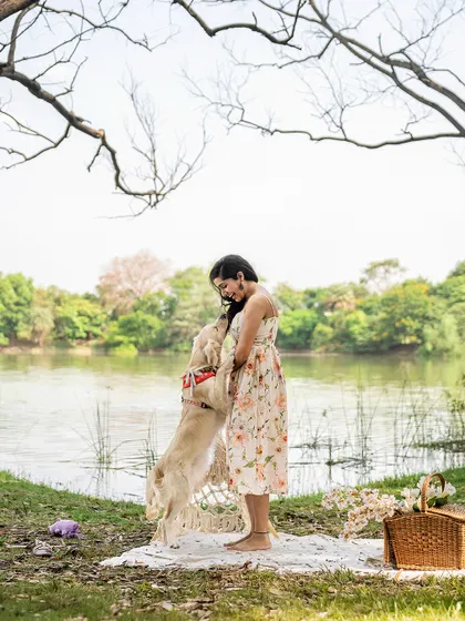 A beautiful, candid moment from a Mother's Day shoot with an adopted dog. The love and trust between them is so evident.