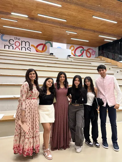 Our team with some of the talented student organizers of 'The Sound of Support' fundraiser.