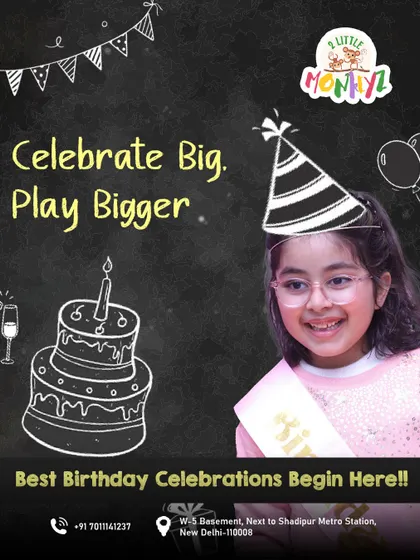 Celebrate big, play bigger! I believe a birthday party should be an adventure. Our space is designed for the best celebrations, where fun and play are the main events.