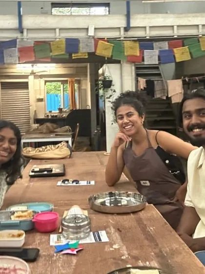A happy selfie after our Origami and Japanese Tea session. We are a community that not only creates together but also shares experiences and learns new things with one another.