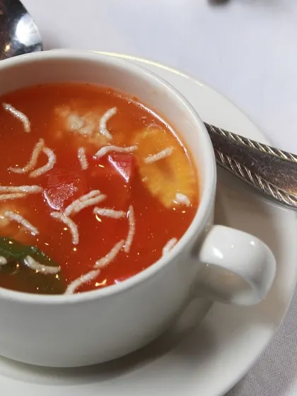 This monsoon season, indulge in the delectable Ministrone Soup, rich in Indian spices and vegetables.