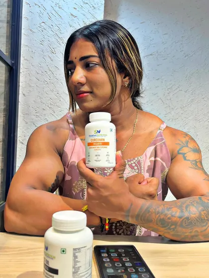 Here I'm holding Steadfast Nutrition's L-Carnitine, which helps with fat metabolism and energy production. It's a great tool during a cutting phase.