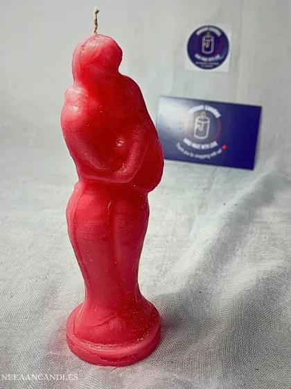 Two souls, one flame. This hugging couple candle is a warm embrace captured in wax, a beautiful symbol of love and connection for your home.
