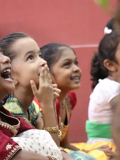 The joy and excitement of the children are palpable. These are the moments that fuel our passion for performative storytelling.