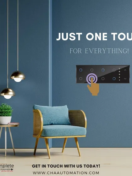Just one touch is all you need for everything. This elegant smart switch panel provides centralized control over your home's lighting and appliances, simplifying your daily routines.