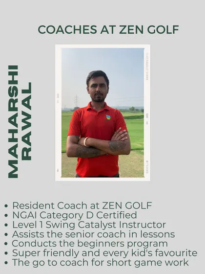 Meet Maharshi Rawal, another of our fantastic Resident Coaches. He is a Level 1 Swing Catalyst Instructor and a favorite with the kids, specializing in short game work.