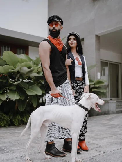 A duplicate of image 79, showcasing the unique styling and confident attitude of this creative fashion concept.
