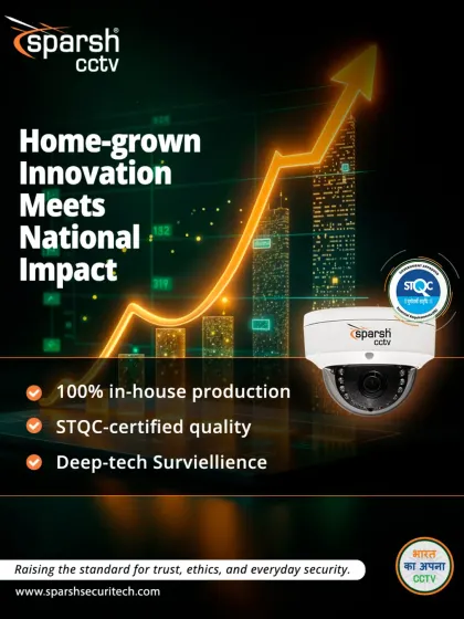 When homegrown innovation meets national impact, standards are raised. My 100% in-house production and STQC-certified quality deliver deep-tech surveillance that raises the bar for trust, ethics, and everyday security.