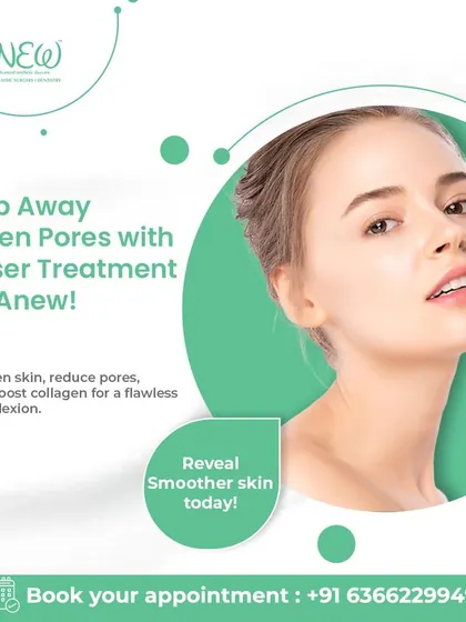 Zap away open pores with our advanced laser treatment. This technology helps tighten skin, reduce pore size, and boost collagen for a flawless, smoother complexion.