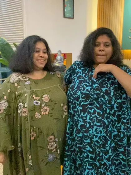 We welcome clients of all ages. Here are some of our senior clients enjoying our signature pedicure and therapeutic head massages for conditions like migraine and dandruff.