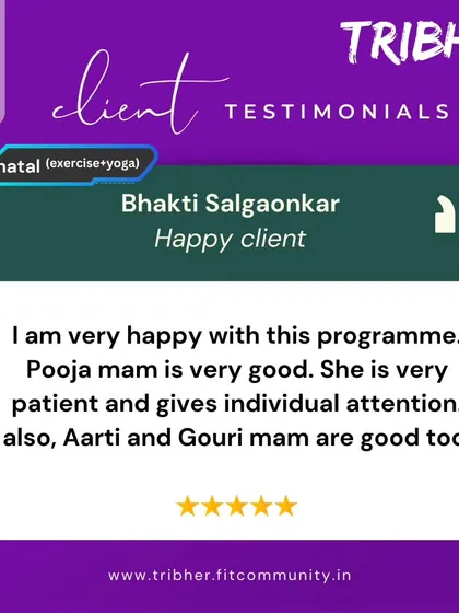 We are so happy you had a great experience, Bhakti. Our trainers, like Pooja, Aarti, and Gouri, are dedicated to providing patient, individual attention to help every woman feel her best.