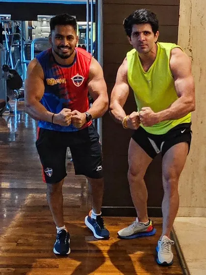 Another post-workout pose. The energy in the gym is contagious and helps push everyone to be better.