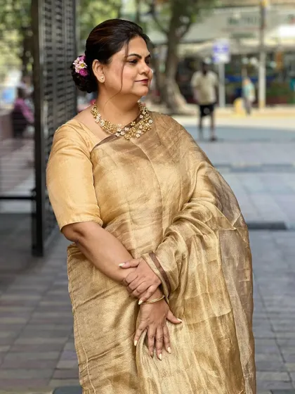 A beautiful portrait of the client, her simple styling exuding confidence and grace.