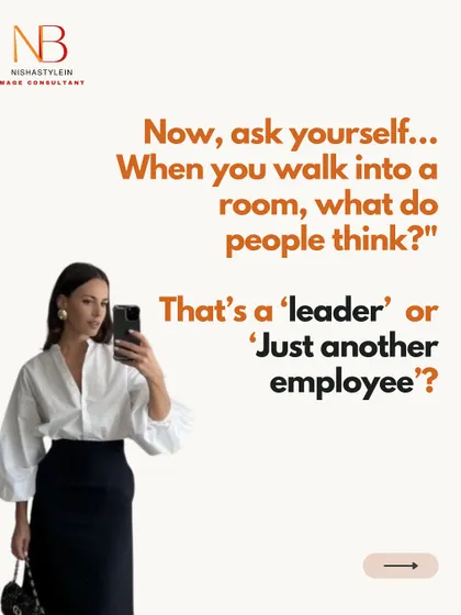 Ask yourself: when you walk into a room, do people think "That's a leader" or "Just another employee"? Your style choices play a huge role in this perception.