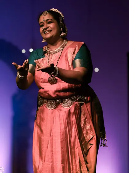 As a narrator and performer in 'Shakti Stuti', our annual day event. The production explored the different forms of the Goddess and the power of womanhood.