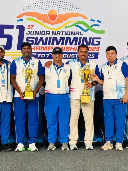 The full coaching and support staff team at the 51st Junior Nationals. It takes a dedicated team on the ground to ensure our athletes can perform at their best.