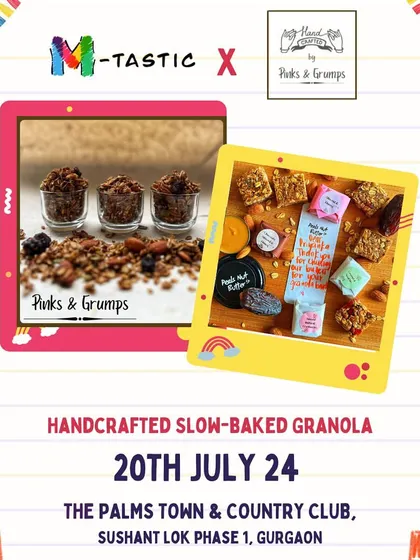 We believe in wholesome snacking for the whole family. At our events, you can find vendors like Pinks & Grumps offering handcrafted, slow-baked granola that is both nutritious and delicious.