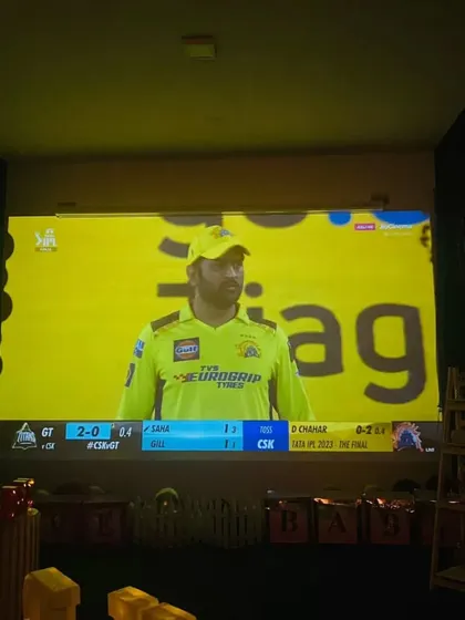 Thala Dhoni on the big screen. Watching cricket with your friends in a private theatre is an experience every fan deserves.