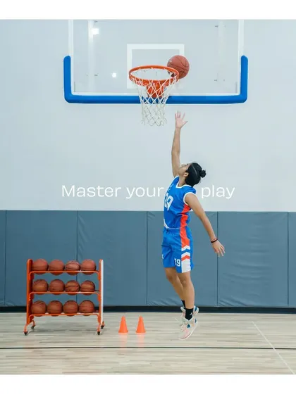 Mastering your play means executing fundamentals flawlessly, even when uncontested. This layup shows the focus and consistency we instill in our athletes during every single drill.