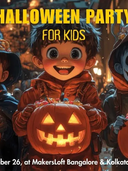 Save the date for our Halloween Party for kids on October 26th at our Bangalore and Kolkata centers.