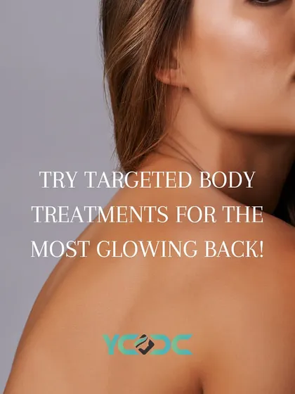 Get a glowing back with a targeted HydraFacial body treatment. This is perfect for addressing back acne or dullness, especially before an event where you want to show off your back.