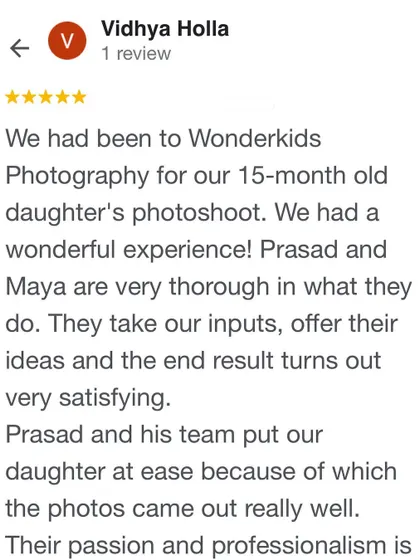 It's always a pleasure to collaborate with parents on ideas. I'm so glad my team and I were able to put their daughter at ease and deliver photos they are satisfied with.