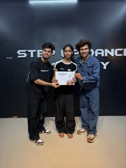 This student has successfully completed her training, which included musicality and confidence-building classes.