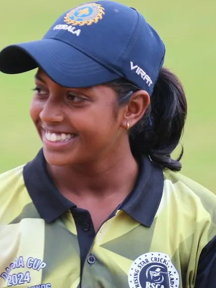 A smiling player enjoys a moment during the Dasara Cup.
