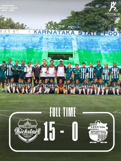 A statement of dominance. The full-time result from a match where our Titans showed incredible teamwork and offensive power, securing a 15-0 victory.