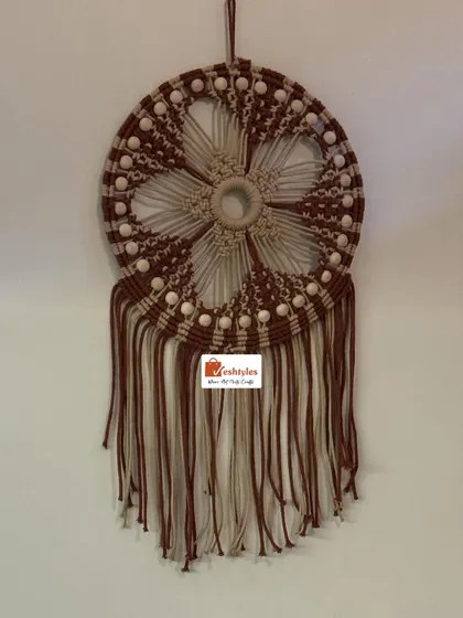 This dreamcatcher wall hanging is ready to be shipped. I love creating pieces that are believed to bring good dreams and positive energy.