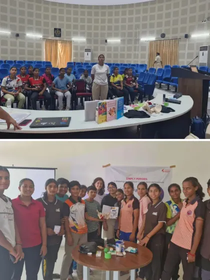 We conducted a series of 10 workshops across 5 districts in Bihar, impacting 269 young female athletes. Here, athletes are seen participating in a session, a part of our long-term commitment to improving menstrual health literacy in the region.