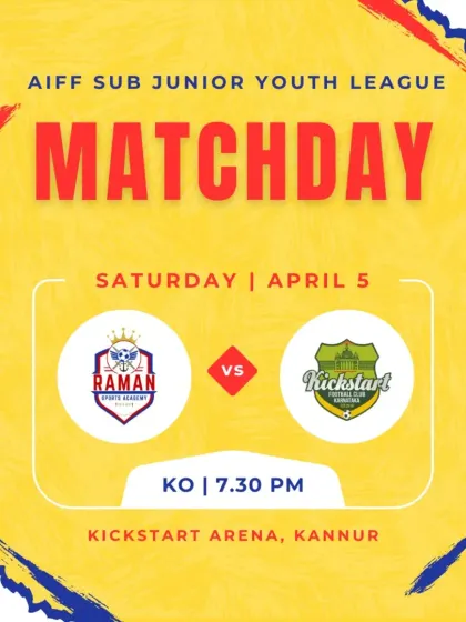 Matchday 4 of the AIFF Sub Junior League against Kickstart FC.