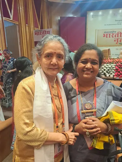 With the esteemed scholar and critic, Dr. Sunil Kothari.