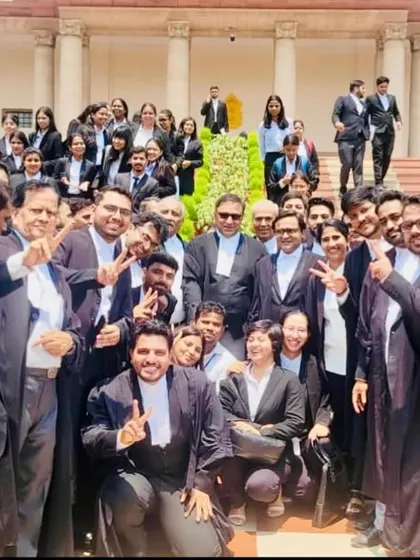The team united in support during the Supreme Court Bar Association elections. This reflects our commitment to the legal fraternity and its leadership.