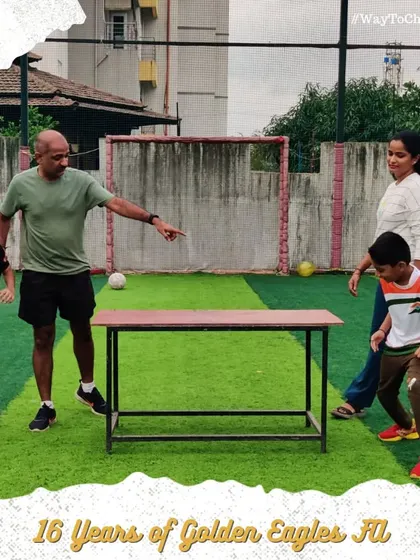 Even parents get in on the fun! A lighthearted moment from our 16th-anniversary celebration, showcasing the family-friendly atmosphere of our community.
