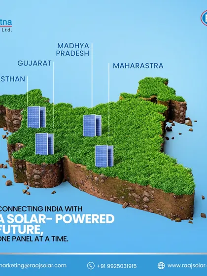 We are connecting India with a solar-powered future, one panel at a time. This map highlights our presence across key states like Rajasthan, Gujarat, Madhya Pradesh, and Maharashtra.