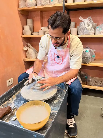 Find peace in the spin of the wheel and the touch of clay. Our studio is a space for mindfulness and creativity, where you can feel the stress melt away.