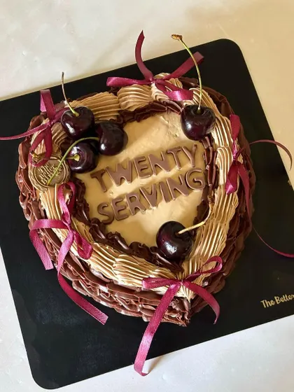 Turning 27 never looked this good! This Chocolate & Cherry Cake combines rich chocolate with the sweetness of fresh cherries, all without any gluten or refined sugar.