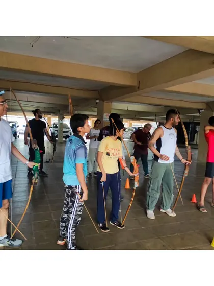 Our May batch lining up to practice. It's great to see students of all ages and backgrounds learning side-by-side.