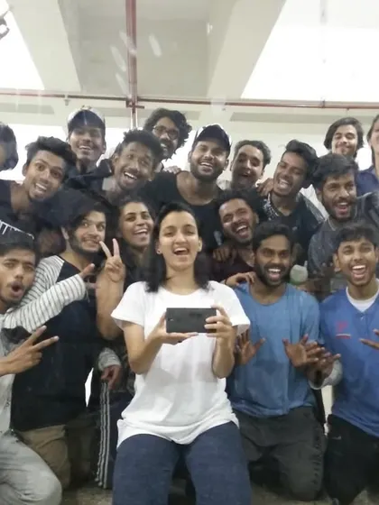 A happy, candid selfie with a dance crew from 2016. The friendships and connections made through dance are priceless.