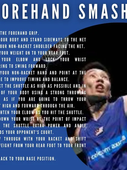 A step-by-step guide to executing a powerful forehand smash.