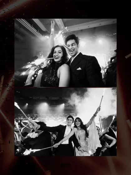 From the high-energy dance floor to the celebratory sparklers, I capture the pure, unscripted joy of your cocktail night. These moments with Isht and Paavni in Dubai show the fun and excitement that make your wedding story complete.